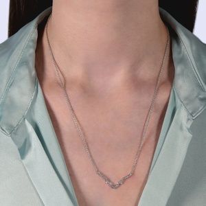 Enchanted Disney Fine Jewelry Sterling Silver Diamond Jasmine Necklace